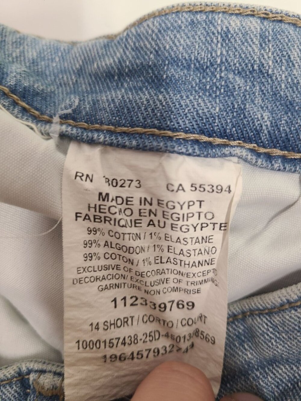 Lee Womens Legendary Style Light Wash Denim Trousers Size 14 Short High Rise - Picture 3 of 4